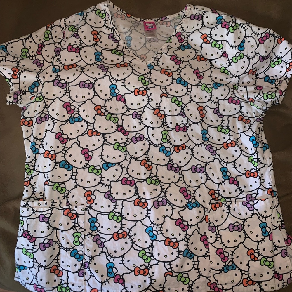 Hello kitty scrub top